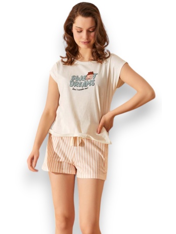 πιτζάμα γυναικεία με σορτσάκι ipektenim sweet dreams σε προσφορά