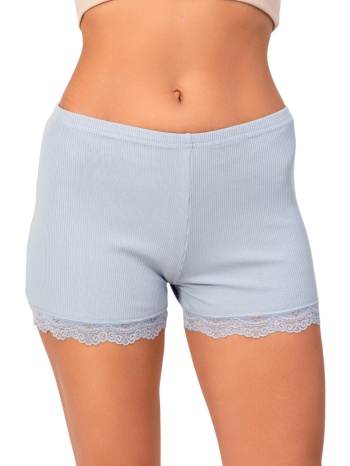 σορτσάκι γυναικείο rib lace kota kt5022-γαλάζιο