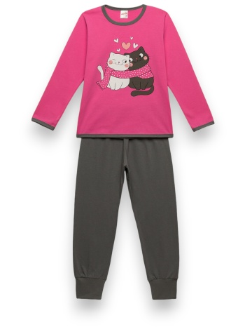 πιτζάμα παιδική sweet cats fuchsia minerva σε προσφορά