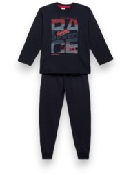 πιτζάμα παιδική race minerva blue mnrv90-62157a-μπλε