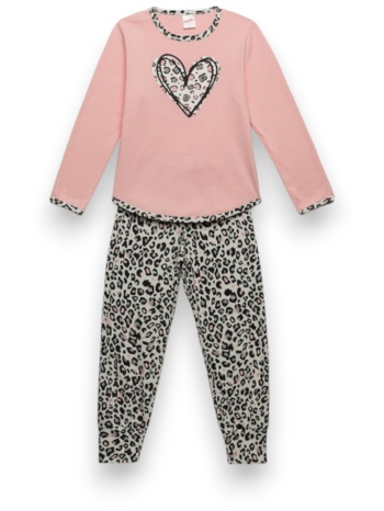 πιτζάμα παιδική loved minerva pink mnrv90-62178-ροζ σε προσφορά