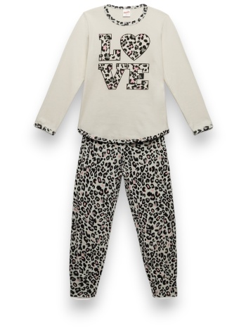 πιτζάμα παιδική loved minerva ecru mnrv90-62178b-εκρού σε προσφορά