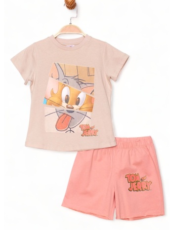 πιτζάμα παιδική για κορίτσι cimpa tom & jerry tj19630-μπεζ σε προσφορά
