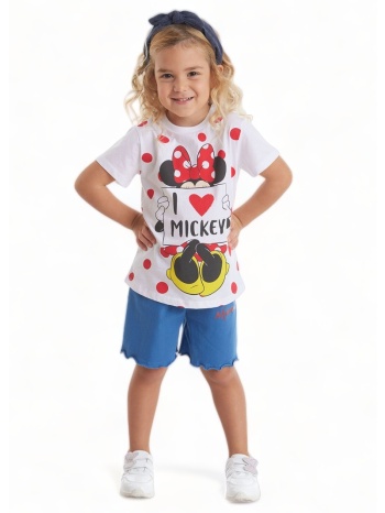 πιτζάμα disney παιδική minnie love`s mickey mn19602-λευκό σε προσφορά