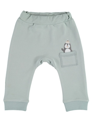 παντελονάκι βρεφικό biorganic penguins mint 57691 σε προσφορά