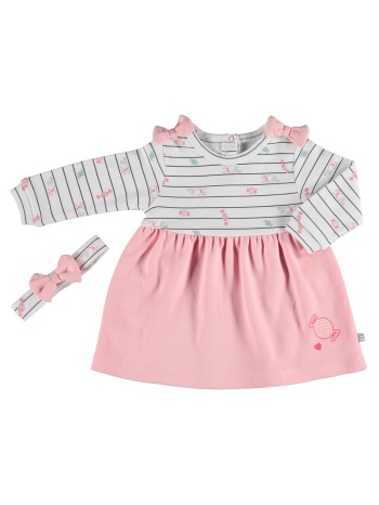 φορεματάκι βρεφικο - κορδέλα μαλλιών biorganic sweet candy σε προσφορά