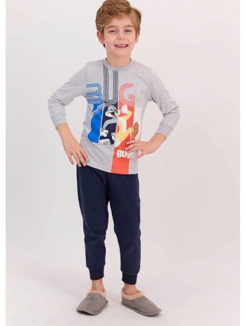 πιτζάμα παιδική looney tunes bugs bunny grey l1427 σε προσφορά