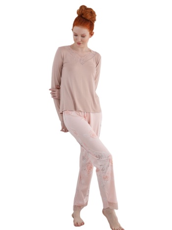 πιτζάμα γυναικεία sevim flower lace 13209 σε προσφορά