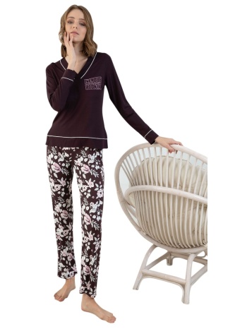 πιτζάμα γυναικεία sevim soft dreamy floral 13227 σε προσφορά