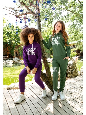 σετ elsima φόρμα εφηβική φούτερ adventure 2502b-μωβ σε προσφορά