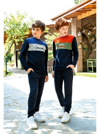 σετ elsima φόρμα εφηβική φούτερ mountain 2486b-μπλε σε προσφορά