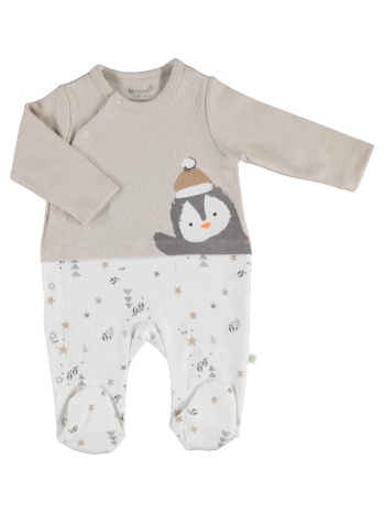 φορμάκι βρεφικό biorganic frozen penguins ecru 60557a