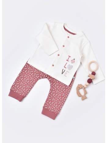 φόρμα βρεφική με κουμπάκια biorganic little love 59718 σε προσφορά