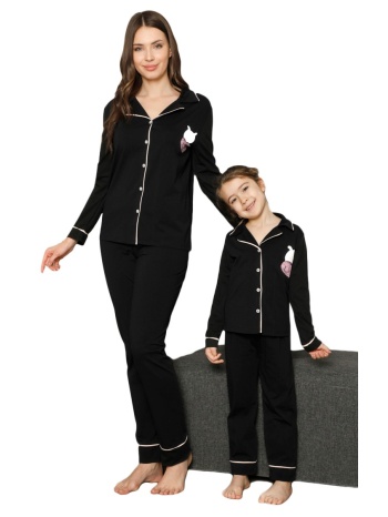 πιτζάμα παιδική - εφηβική με κουμπιά lovely face 73011k σε προσφορά