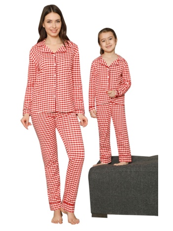 πιτζάμα παιδική - εφηβική με κουμπιά country style 73020k σε προσφορά