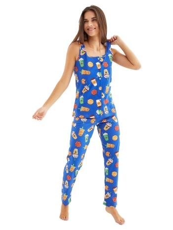 πιτζάμα γυναικεία με τιράντα και κουμπιά breakfast 53418 σε προσφορά