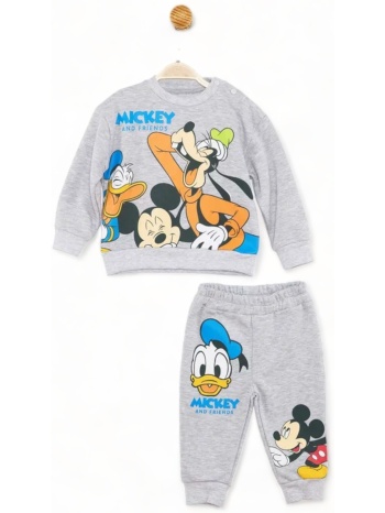 βρεφικό σετ φόρμας cimpa mickey team γκρί μελανζέ σε προσφορά