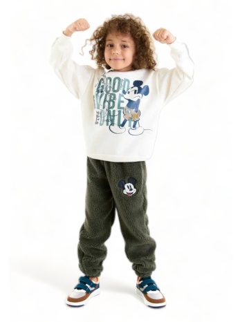 φόρμα βαμβακερή για αγόρι cimpa mickey good vibes με fleece σε προσφορά