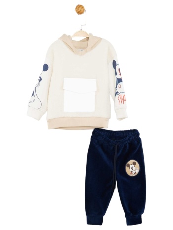 σετ βρεφικη φορμα cimpa mickey teddy bear mc21141-εκρού σε προσφορά