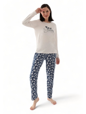 πιτζάμα γυναικεία arnetta southern to my roots ar2615-εκρού σε προσφορά