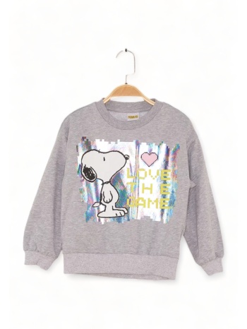 φούτερ μπλούζα βαμβακερή χωρίς χνουδι και κλειστο λαιμό σε προσφορά