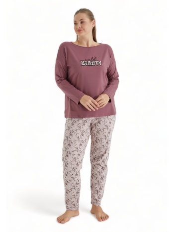 πιτζάμα γυναικεία βαμβακερή sexen plus size wild beauty σε προσφορά
