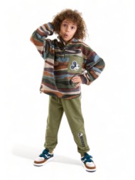 φόρμα για αγόρι cimpa disney mickey mouse με fleece camo μπλούζα mc21186-χακί