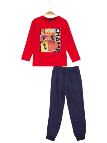 πιτζάμα για αγόρι βαμβακερή cimpa disney mcqueen κόκκινη σε προσφορά