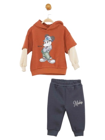 σετ βρεφική φόρμα με κουκούλα cimpa disney mickey mouse σε προσφορά