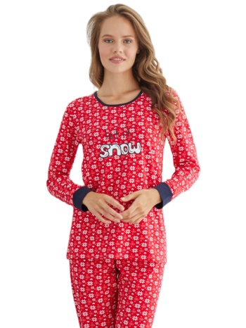 πιτζάμα γυναικεία βαμβακερή sexen christmas let it snow σε προσφορά