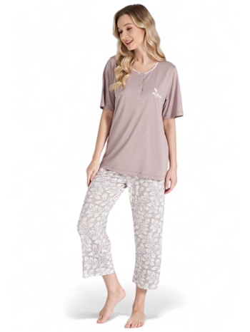 πιτζάμα γυναικεία βισκόζ pijadore pastel flower σε προσφορά