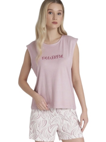 πιτζάμα γυναικεία βισκόζ με σορτσάκι pijadore powerful σε προσφορά