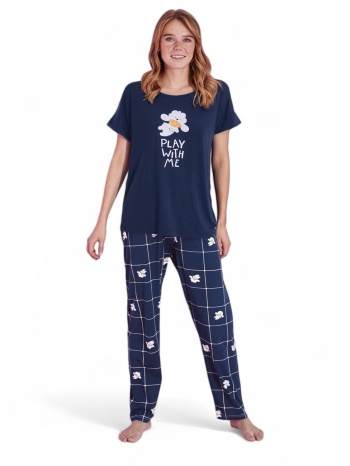 πιτζάμα γυναικεία μακρύ παντελόνι pijamood play with me σε προσφορά