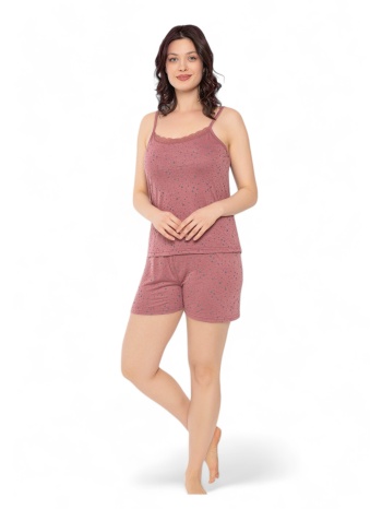 πιτζάμα γυναικεία με σορτσάκι pijamood puce pink σε προσφορά