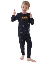 πιτζάμα παιδική rolypoly roar boy rp3222b-μπλε σκούρο