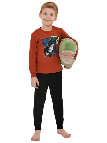 πιτζάμα παιδική rolypoly dyno rp3191k-κεραμιδί σε προσφορά