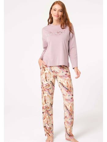 πιτζάμα γυναικεία anil modal με κεντημένο σχέδιο beautiful σε προσφορά