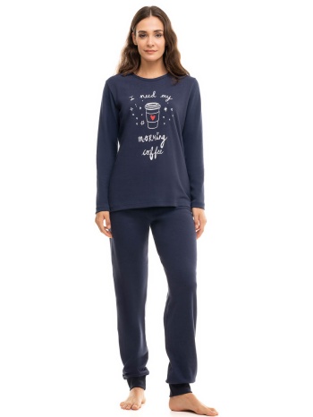 πιτζαμα γυναικεία βαμβακερή cherry morning coffee σε προσφορά