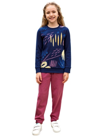 σετ φόρμα παιδική βαμβακερή art 2439a-μπλε σε προσφορά