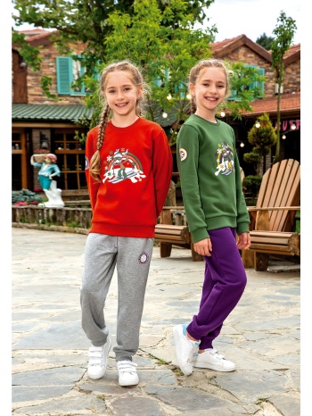 σετ elsima φόρμα παιδική φούτερ skiing 2497a-χακί σε προσφορά