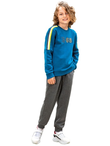 σετ elsima φόρμα παιδική φούτερ athletic 2478a-πετρόλ σε προσφορά