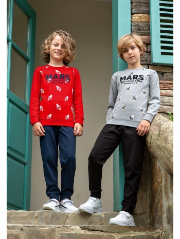 σετ elsima φόρμα παιδική space elsima 2417a-κόκκινο σε προσφορά