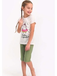 πιτζάμα παιδική rolypoly unicorn rp1812-εκρού