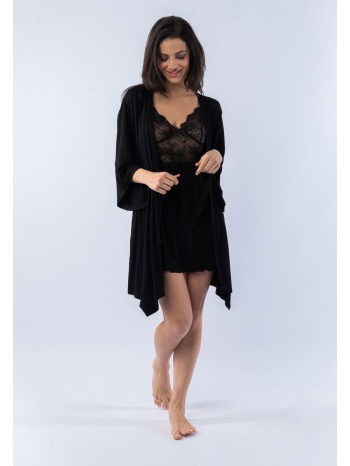 σετ νυχτικό - ρόμπα black bambu 11317 σε προσφορά