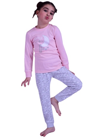 πιτζάμα παιδική biorganic cotton pink little 59660 σε προσφορά