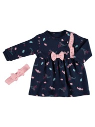 φορεματάκι βρεφικο - κορδέλα μαλλιών biorganic sweet candy 76024