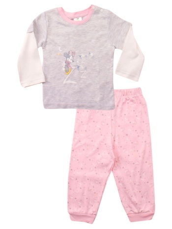 πιτζάμα βρεφική ρόζ goodnight minnie w21mn09353 σε προσφορά