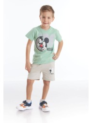 disney σετ μπλούζα με σορτσάκι mickey mouse pastel mc19456
