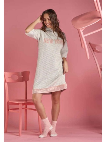 νυχτικό καπιτονέ με κουκούλα sevim 11334 σε προσφορά