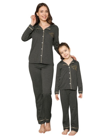 πιτζάμα παιδική - εφηβική με κουμπιά queens 73000k σε προσφορά